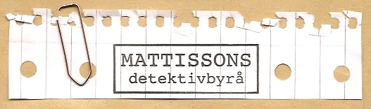 Logotype Detektiv : Mattissons detektivbyrå
